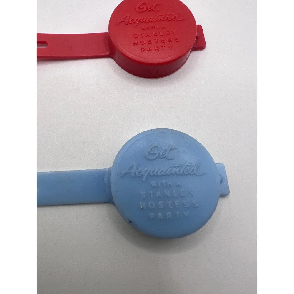 Set Of Vintage 'Get Acquainted W Stanley‎ Hostess Party' Pop Bottle Soda Saver